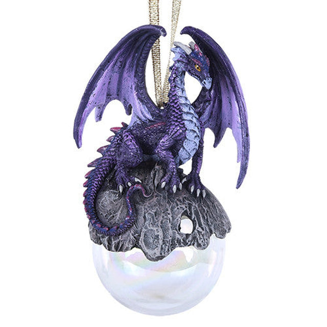 5" Dragon Ornament - Hoarfrost - Magick Magick.com