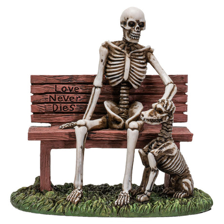 5" Skeleton Statue - Skull and Dog - Magick Magick.com