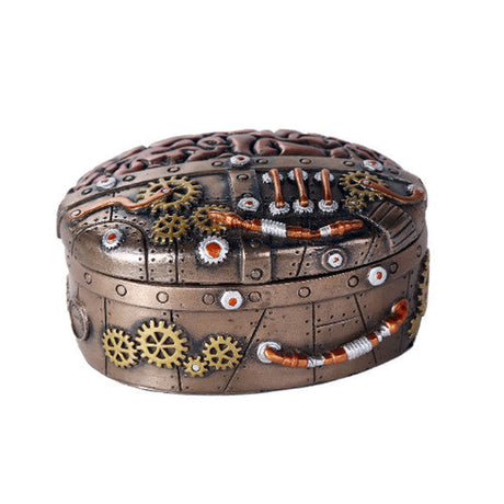 5" Steampunk Brain Display Box - Magick Magick.com