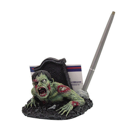 5" Zombie Resin Business Card and Pen Holder - Magick Magick.com