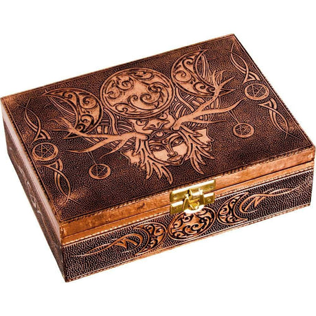 5" x 7" Bronze Metal Lined Box - Pagan - Magick Magick.com