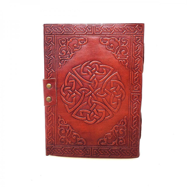 5" x 7" Dream Catcher Embossed Leather Blank Book with Latch - Magick Magick.com