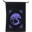 5" x 7" Embroidered Unlined Velvet Bag - Tree of Life - Magick Magick.com