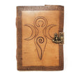 5" x 7" Goddess of Earth Embossed Leather Journal with Latch - Magick Magick.com