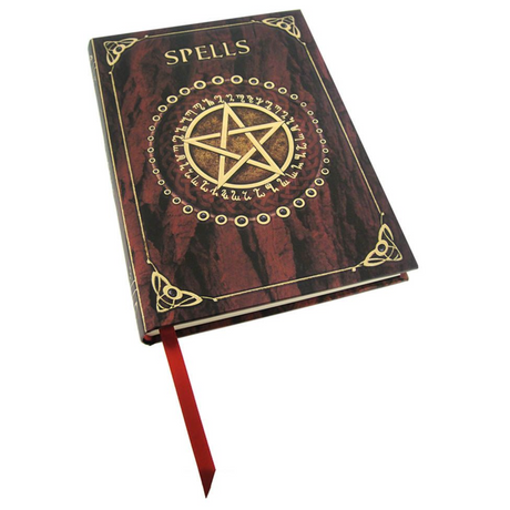 5" x 7" Hardcover Journal - Luna Lakota - Red Spell Book - Magick Magick.com