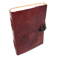 5" x 7" Moon Goddess Embossed Leather Journal with Latch - Magick Magick.com