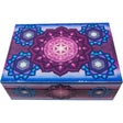 5" x 7" Wooden Box Printed Velvet Lined - Flower of Life - Magick Magick.com