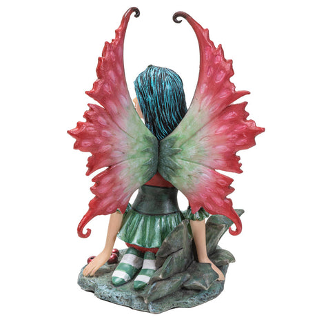 5.25" Fairy Statue - Holly Christmas Fairy - Magick Magick.com