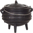 5.5" Cast Iron Cauldron - Striped - Magick Magick.com