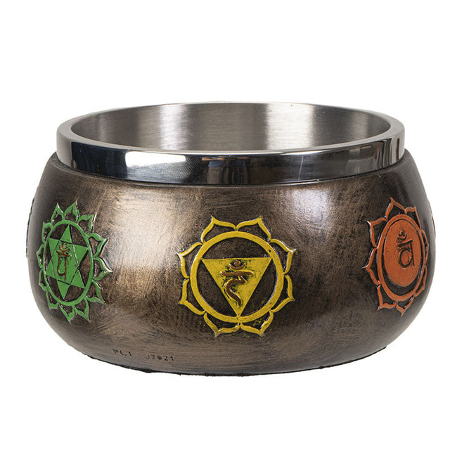 5.5" Chakras Smudge Bowl - Magick Magick.com