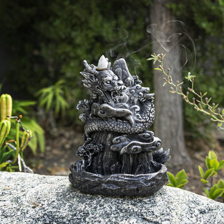 5.5" Chinese Dragon Backflow Incense Burner - Magick Magick.com