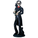 5.5" Skeleton Statue - Edgar Allan Poe - Magick Magick.com