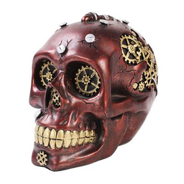 5.5" Steampunk Skull Statue - Magick Magick.com