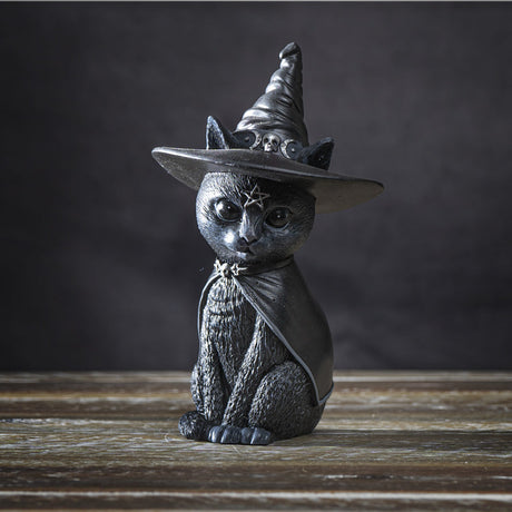5.5" Wizard Cat Statue - Magick Magick.com