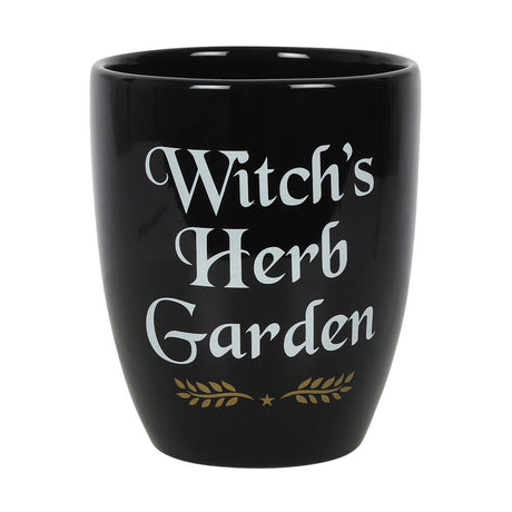 5.6" Ceramic Witch's Garden Planter Pot - Magick Magick.com