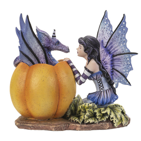 5.7" Amy Brown Fairy Statue - Halloween Hide and Seek Dragon - Magick Magick.com