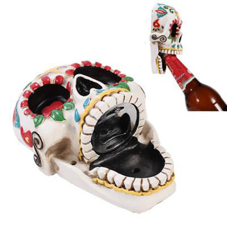 5.75" Day of the Dead Wall Bottle Opener - Magick Magick.com
