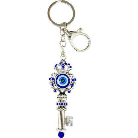 5.75" Evil Eye Talisman Key Ring - Latch Key - Magick Magick.com