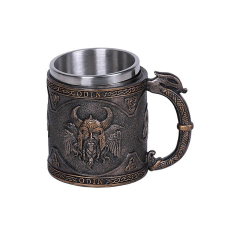 5.75" Stainless Steel Resin Mug - Odin - Magick Magick.com