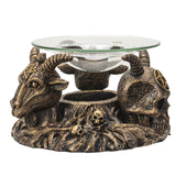 5.8" Baphomet Glass Oil Burner - Magick Magick.com