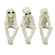 6" Alien Shelf Sitters Statue Set - See, Hear, Speak No Evil (Set of 3) - Magick Magick.com