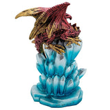 6" Dragon Statue - Ice Red - Magick Magick.com