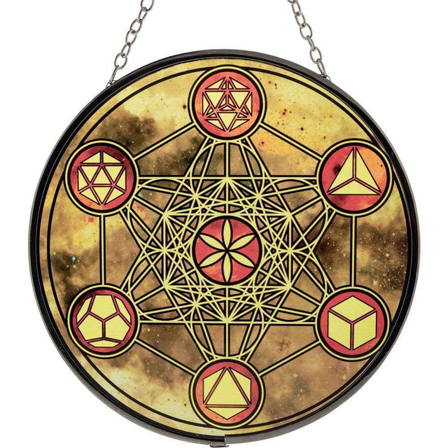 6" Glass Suncatcher - Metatron - Magick Magick.com