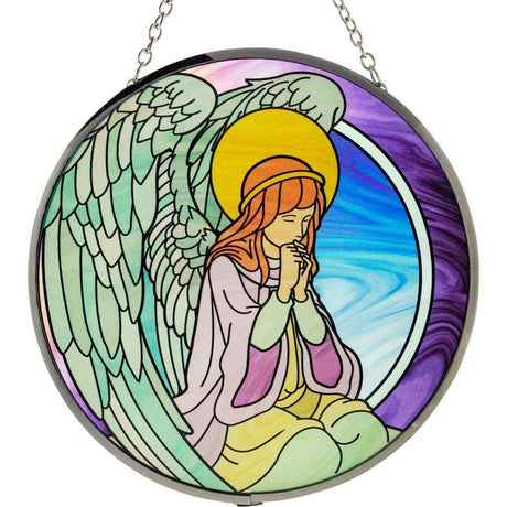 6" Glass Suncatcher - Praying Angel - Magick Magick.com