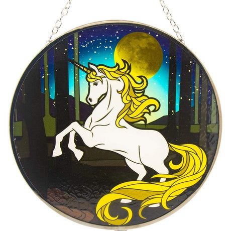 6" Glass Suncatcher - Unicorn - Magick Magick.com