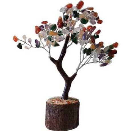 6" Mixed Agate Gemstone Tree (160 gems) - Magick Magick.com