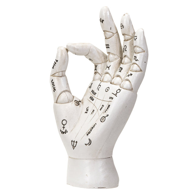 6" Palmistry Hand Statue - Magick Magick.com