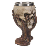 6" Resin Chalice / Goblet - Octopus Skull - Magick Magick.com