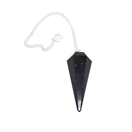 6-Sided Pendulum - Blue Goldstone - Magick Magick.com
