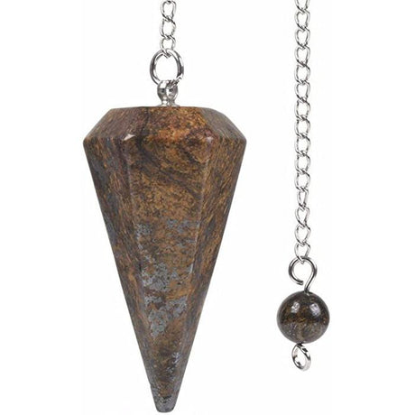 6-Sided Pendulum - Bronzite - Magick Magick.com