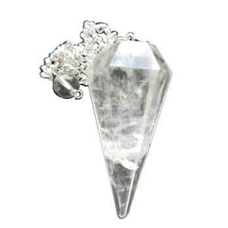 6-Sided Pendulum - Clear Quartz - Magick Magick.com