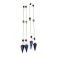 6-Sided Pendulum - Lapis with Hamsa Hand - Magick Magick.com