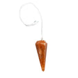 6-Sided Pendulum - Orange Sunstone - Magick Magick.com