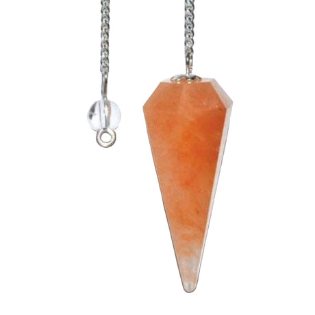 6-Sided Pendulum - Red Aventurine - Magick Magick.com