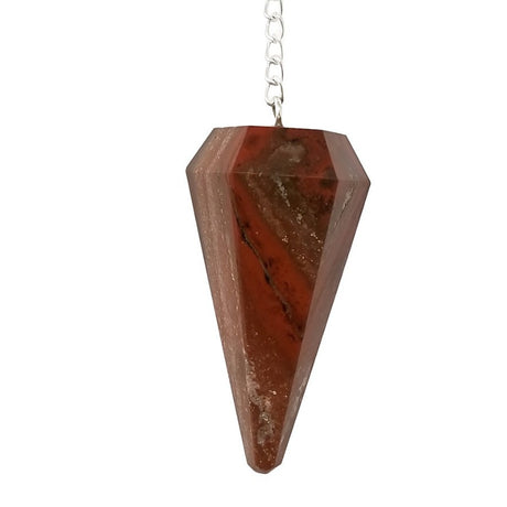 6-Sided Pendulum - Red Jasper - Magick Magick.com