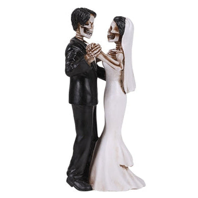 6" Skeleton Statue - Dancing Wedding Couple - Magick Magick.com