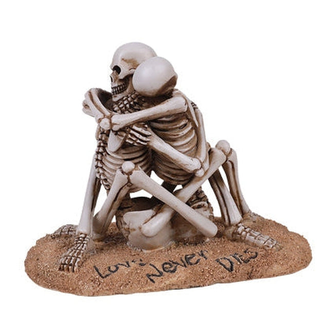 6" Skeleton Statue - Love Never Dies Embracing Couple - Magick Magick.com