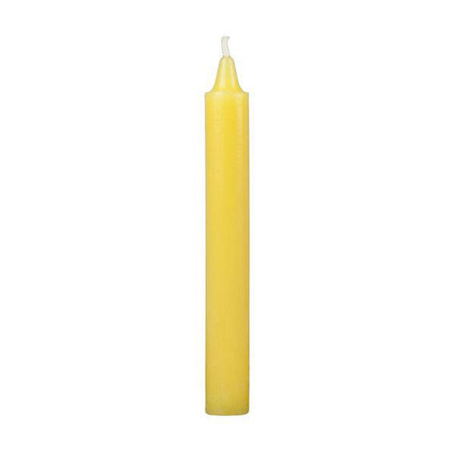 6" Yellow Taper Candle - Magick Magick.com