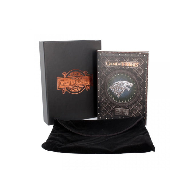 6" x 8.25" Game of Thrones Vegan Leather Journal - Winter Is Coming - Magick Magick.com