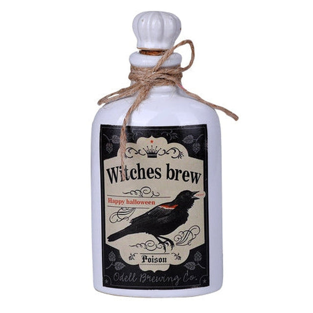 6.1" Witches Brew Raven Bottle Statue - Magick Magick.com