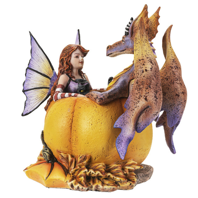 6.2" Amy Brown Fairy Statue - Halloween Hangout Dragon - Magick Magick.com