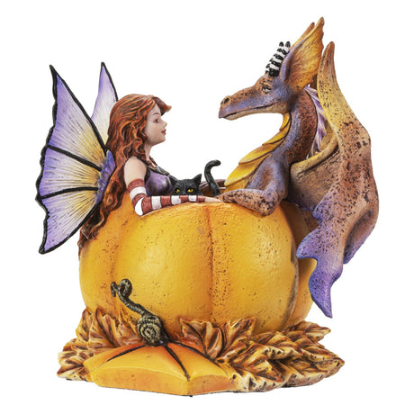 6.2" Amy Brown Fairy Statue - Halloween Hangout Dragon - Magick Magick.com