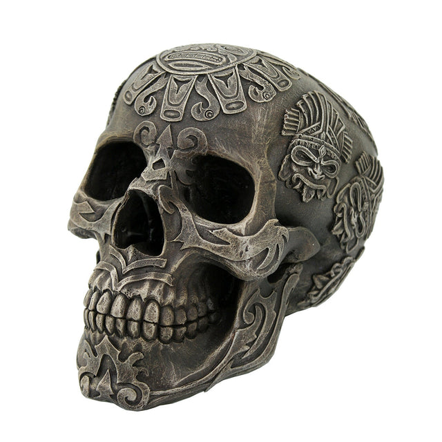 6.25" Aztec Skull Statue - Magick Magick.com