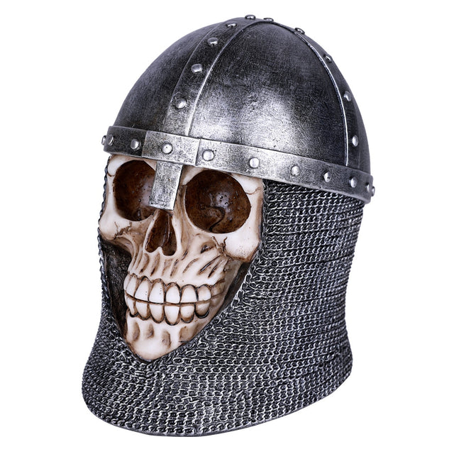 6.25" Medieval Knight Skull Statue - Magick Magick.com