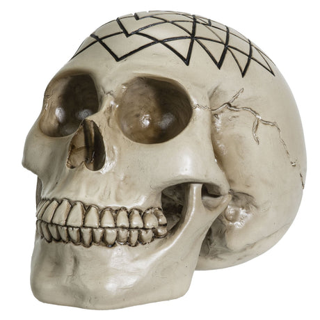 6.25" Sacred Geometry Skull - Yantra - Magick Magick.com