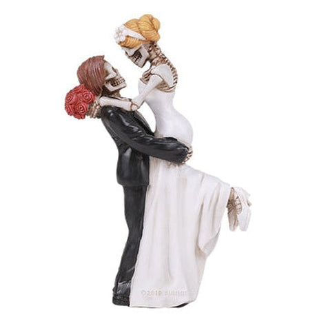 6.25" Skeleton Statue - Embracing Married Couple - Magick Magick.com